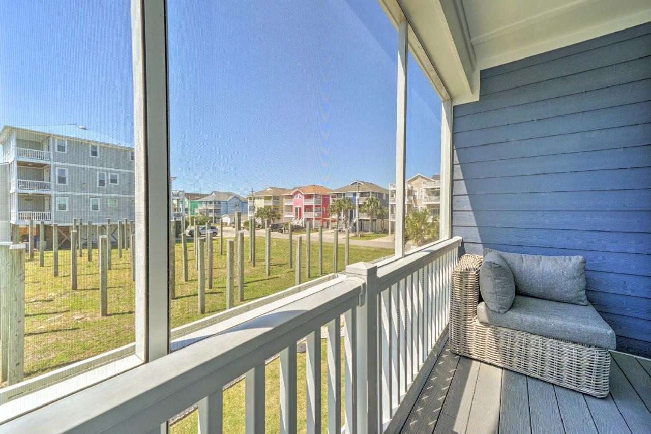 Bright Coastal Abode With Porch And Beach Access! Carolina Beach Ngoại thất bức ảnh