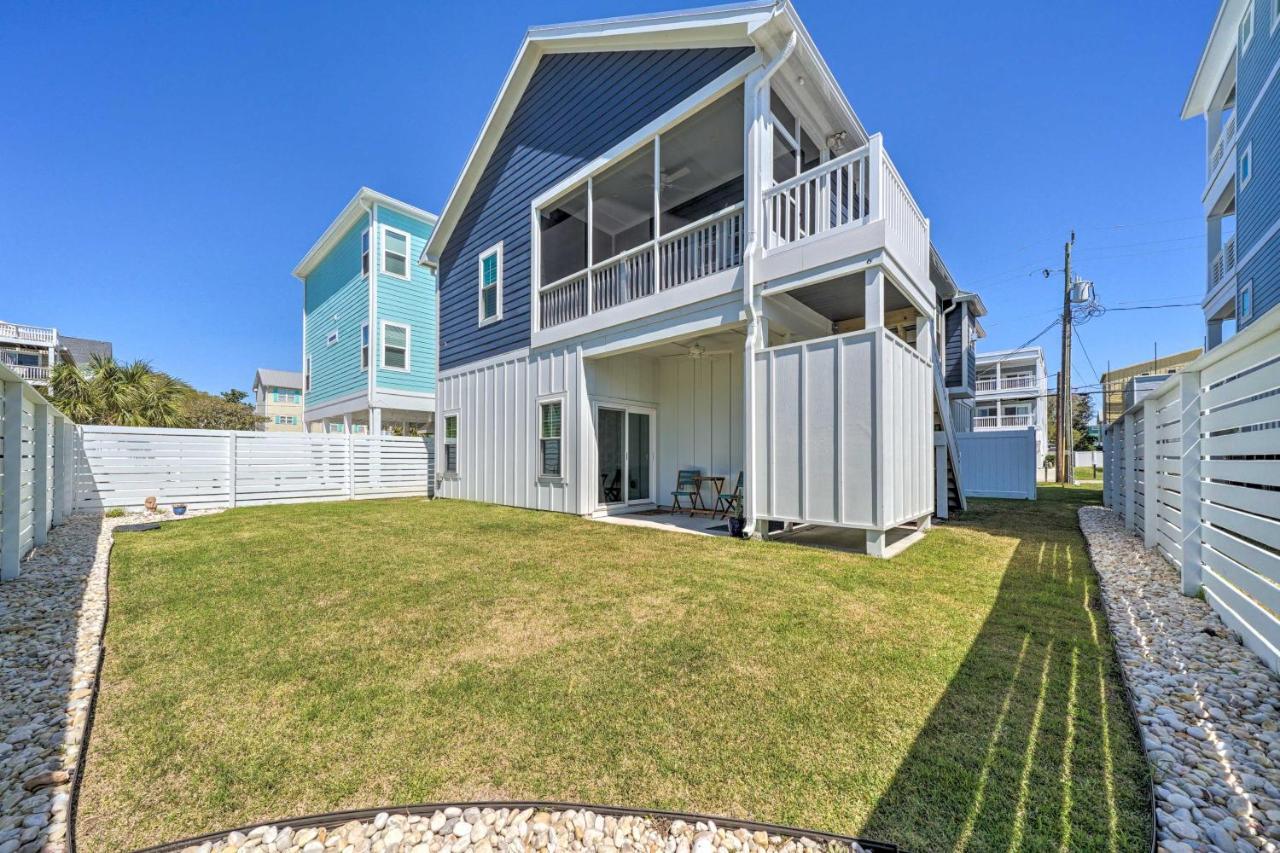 Bright Coastal Abode With Porch And Beach Access! Carolina Beach Ngoại thất bức ảnh