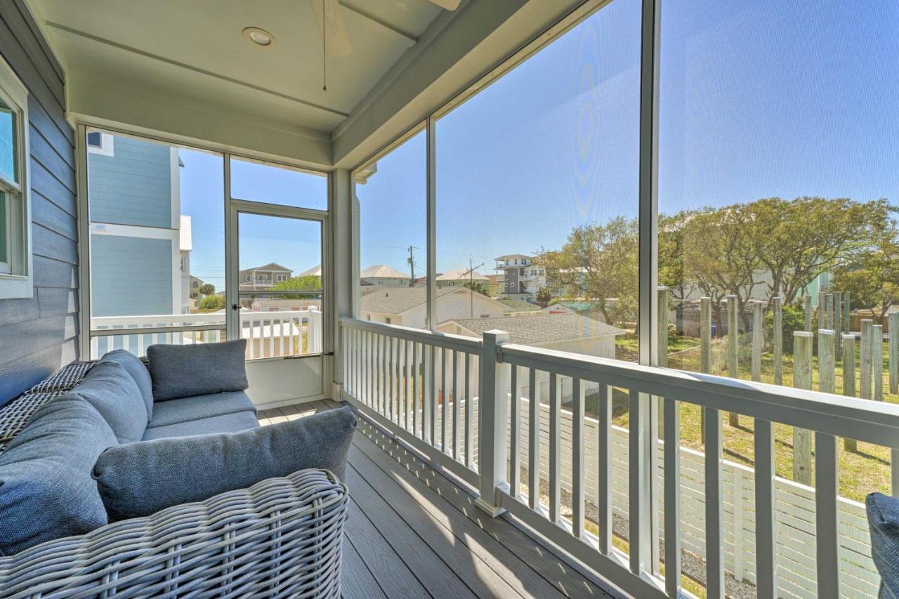 Bright Coastal Abode With Porch And Beach Access! Carolina Beach Ngoại thất bức ảnh